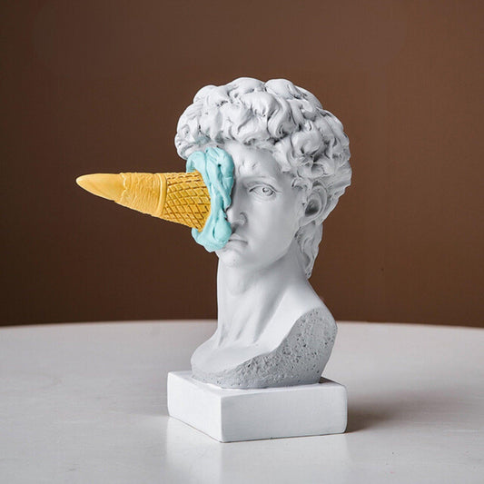 Vivolux | Frendorf Figur Gesicht Eiscreme Kunst Skulptur
