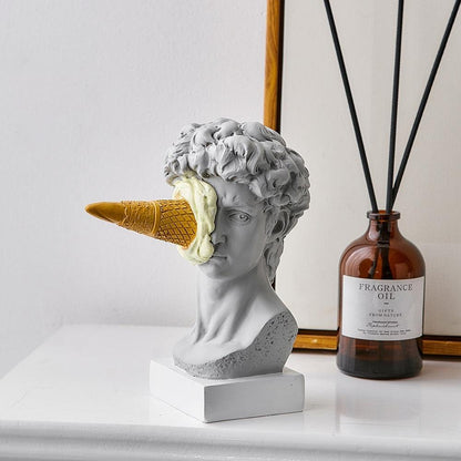 Vivolux | Frendorf Figur Gesicht Eiscreme Kunst Skulptur