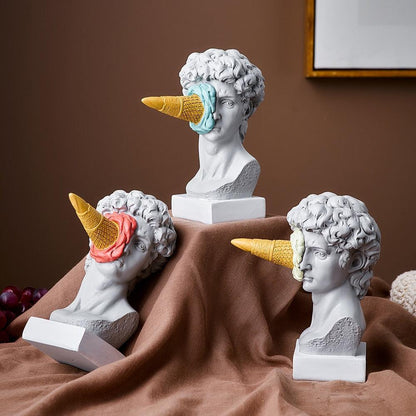 Vivolux | Frendorf Figur Gesicht Eiscreme Kunst Skulptur