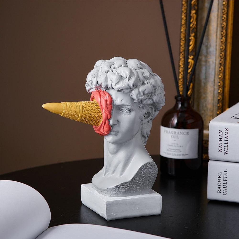 Vivolux | Frendorf Figur Gesicht Eiscreme Kunst Skulptur