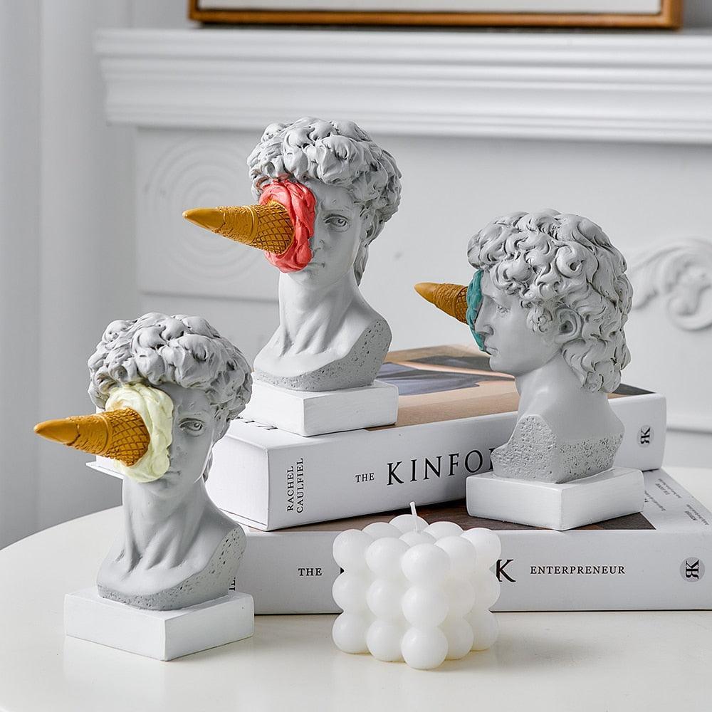 Vivolux | Frendorf Figur Gesicht Eiscreme Kunst Skulptur
