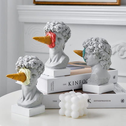 Vivolux | Frendorf Figur Gesicht Eiscreme Kunst Skulptur