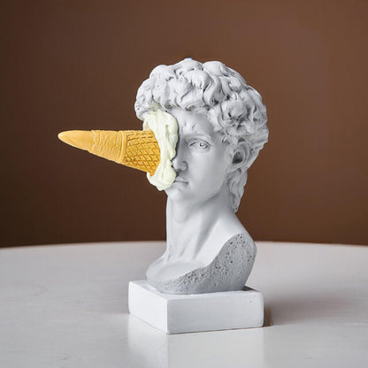 Vivolux | Frendorf Figur Gesicht Eiscreme Kunst Skulptur