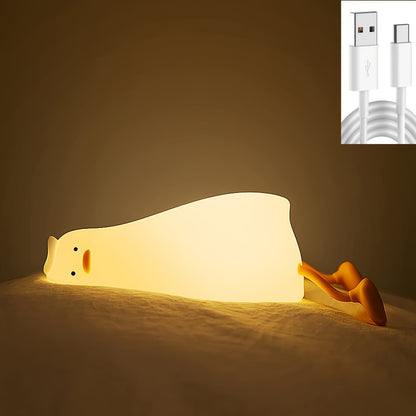 Vivolux | Sleeping Duck Lampe - Wiederaufladbare Dimmbare Silikon Nachtlicht