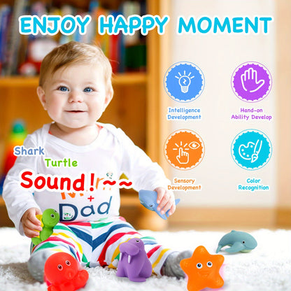 Vivolux | Badspielzeug Set Weiche Schwimmende Tierfiguren