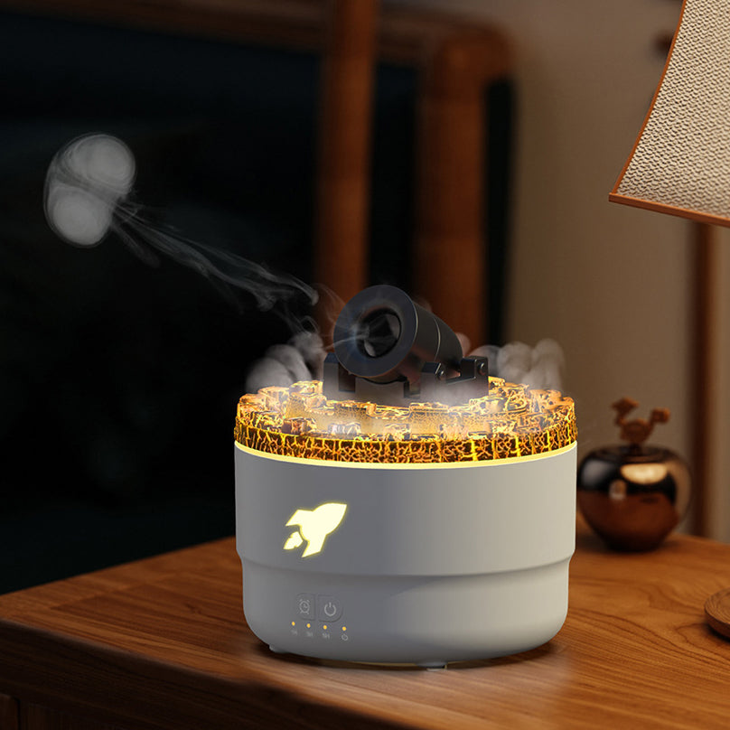 Vivolux | Cannon Luftbefeuchter Aroma Diffusor Wassernebel Nachtlicht Lava Perfektes Geschenk