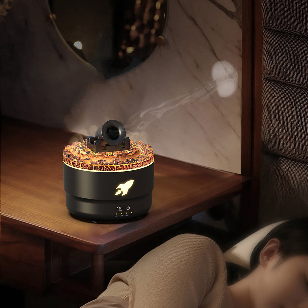 Vivolux | Cannon Luftbefeuchter Aroma Diffusor Wassernebel Nachtlicht Lava Perfektes Geschenk