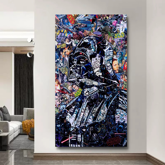 Vivolux | Disney Star Wars Poster Darth Vader Canvas Wandkunst - Wanddekoration - Berühmte Wandkunst