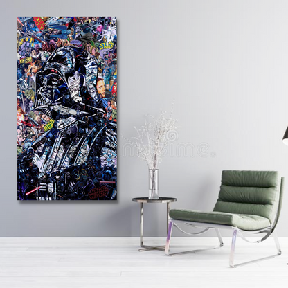 Vivolux | Disney Star Wars Poster Darth Vader Canvas Wandkunst - Wanddekoration - Berühmte Wandkunst
