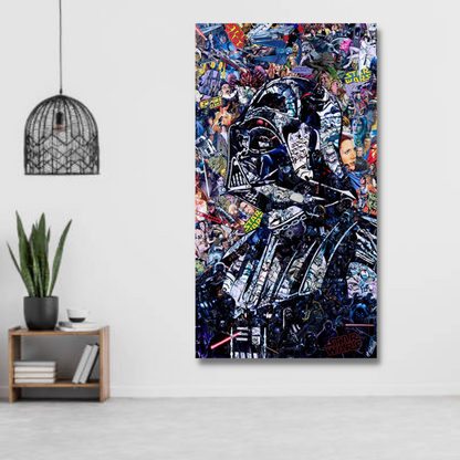 Vivolux | Disney Star Wars Poster Darth Vader Canvas Wandkunst - Wanddekoration - Berühmte Wandkunst