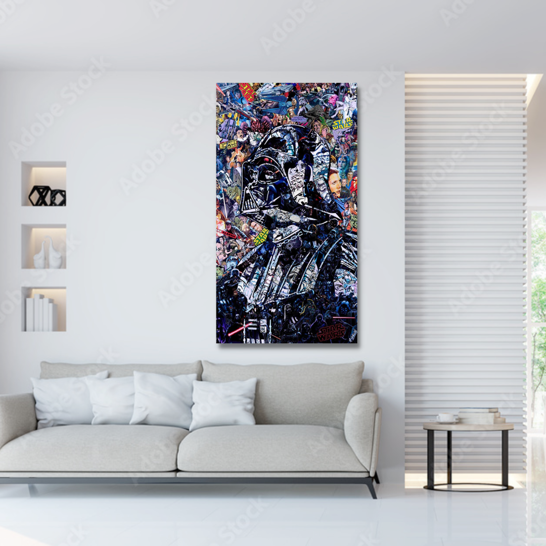 Vivolux | Disney Star Wars Poster Darth Vader Canvas Wandkunst - Wanddekoration - Berühmte Wandkunst