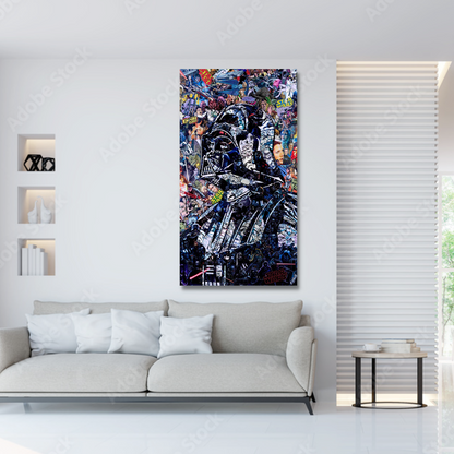 Vivolux | Disney Star Wars Poster Darth Vader Canvas Wandkunst - Wanddekoration - Berühmte Wandkunst