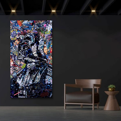 Vivolux | Disney Star Wars Poster Darth Vader Canvas Wandkunst - Wanddekoration - Berühmte Wandkunst