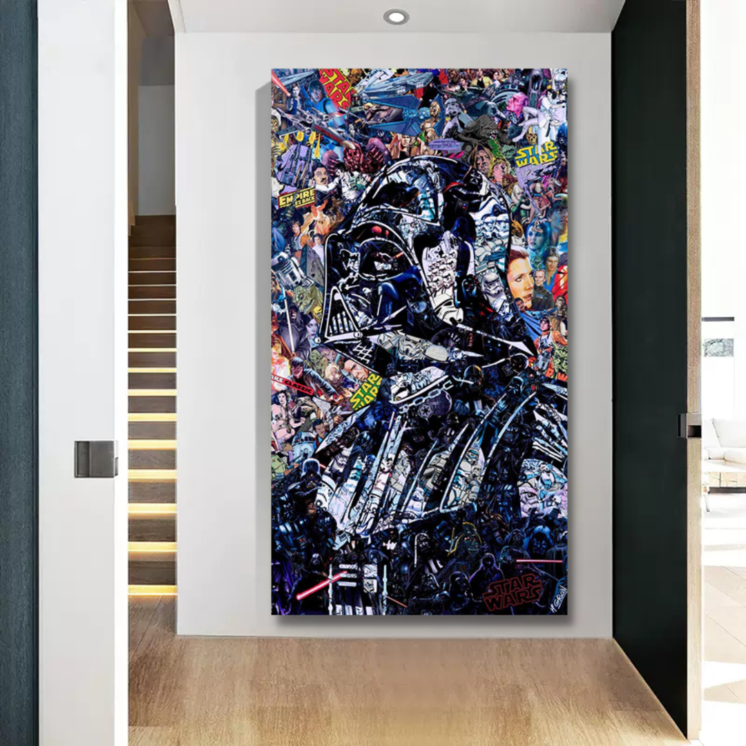 Vivolux | Disney Star Wars Poster Darth Vader Canvas Wandkunst - Wanddekoration - Berühmte Wandkunst