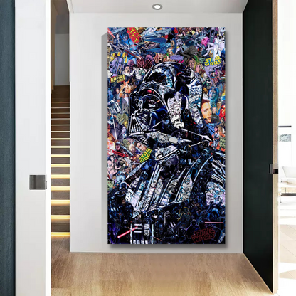 Vivolux | Disney Star Wars Poster Darth Vader Canvas Wandkunst - Wanddekoration - Berühmte Wandkunst