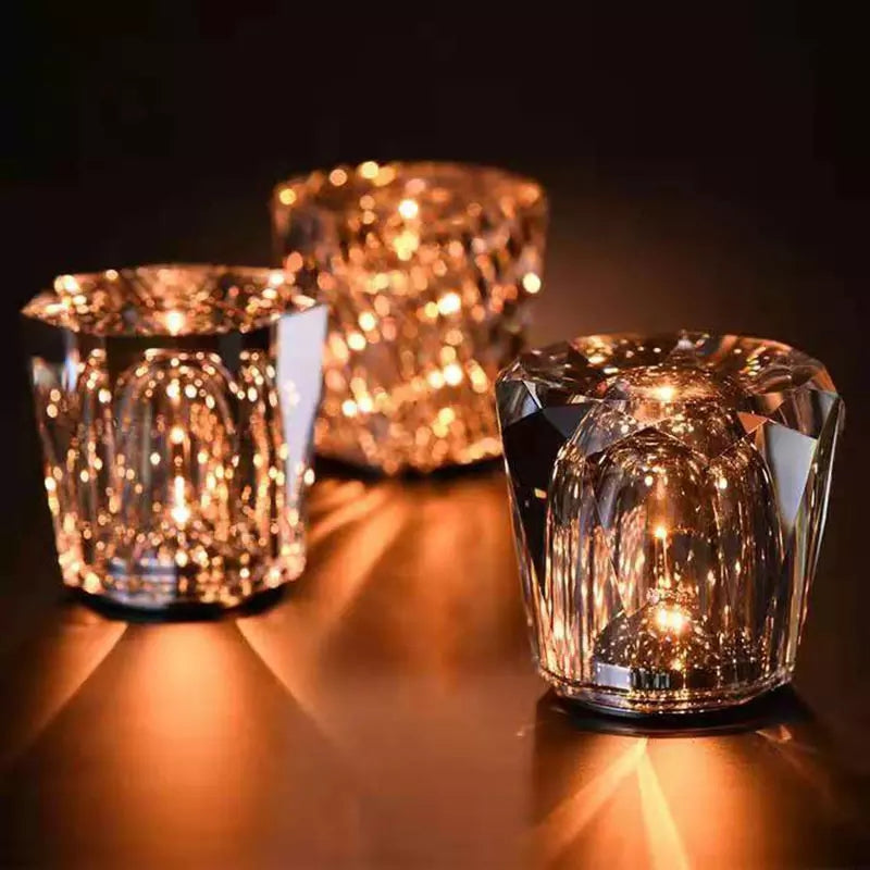 Vivolux | Kristall-Lampe Kabellose Tischlampe