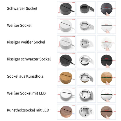 3D Mond Katze LED Nachtlicht