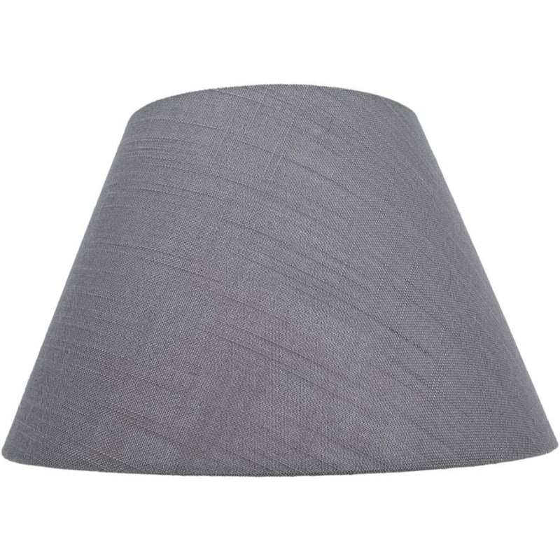 Vivolux | Medium Lampenschirm, Barrel-Stofflampenschirm für Tischlampe und Stehlampe, 7x13x7.8 Zoll, naturbelüftetes Leinen, handgefertigt, Spider (weiß)