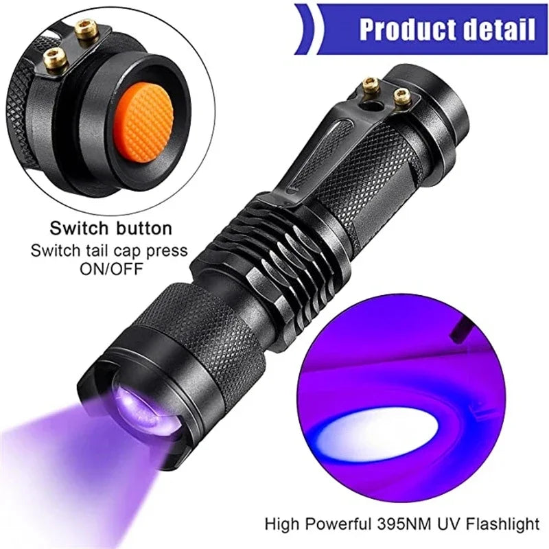 Vivolux | LED UV-Zaklamp - Ultraviolette Inspektionslampe für Haustierurin und Fleckenerkennung