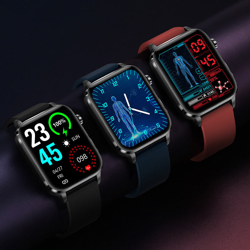 Sportuhr zur Gesundheitsüberwachung | Schmerzlose Blutzuckermessung und Lasertherapie-Behandlung