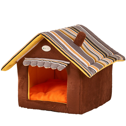 Vivolux | Indoor Hundehütte/Katzenhaus Hundebett/Katzenbett Haustierbett für kleine bis mittelgroße Tiere