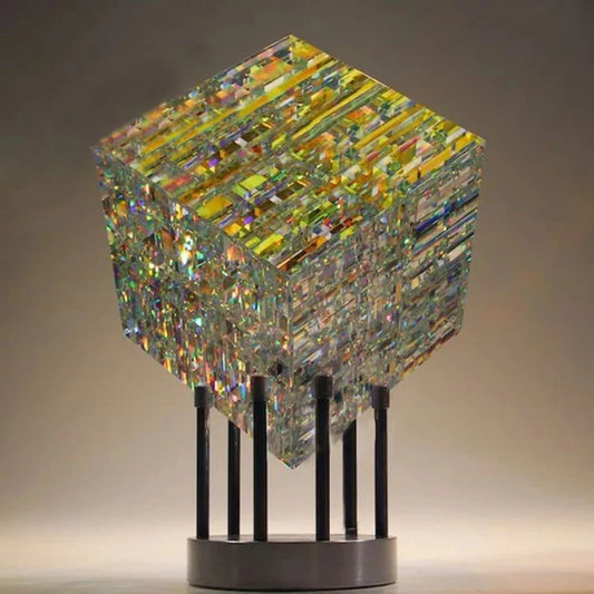 Vivolux | Kunstwerk - ChromaticCube - Regenbogen Lichtbrechung - Bezaubernd Modern Dekor