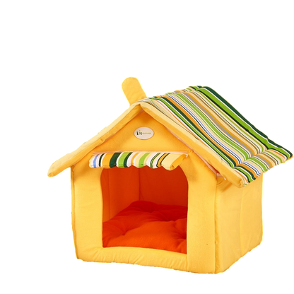 Vivolux | Indoor Hundehütte/Katzenhaus Hundebett/Katzenbett Haustierbett für kleine bis mittelgroße Tiere