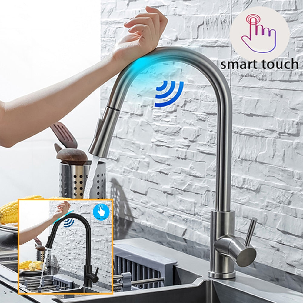 Vivolux | Küchenarmatur mit Auszug und Sensor