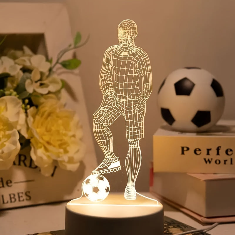 Vivolux | Fußballer 3D Lampe – Für eine sportliche Atmosphäre