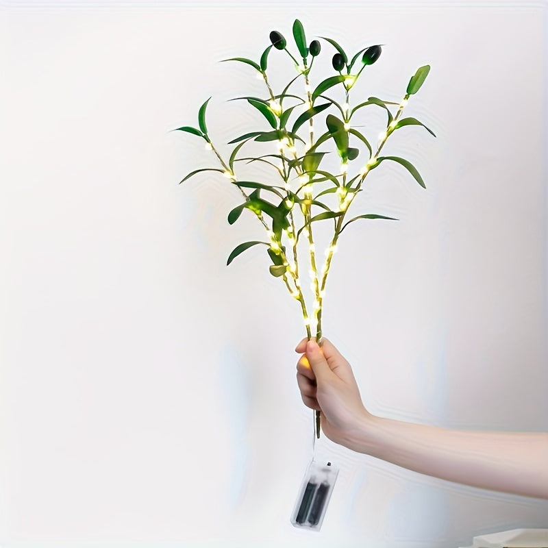 Vivolux | Beleuchteter Olivenbaum LED Lampe – Modernes Dekor für festliche Anlässe, Hochzeiten, Geburtstage und Partystimmung, ideal für Esstisch, Schrank oder Café-Dekor