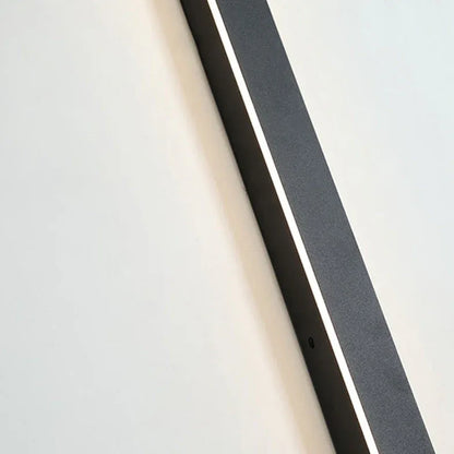 Vivolux | Lineare schwarze minimalistische LED-Außenwandleuchte