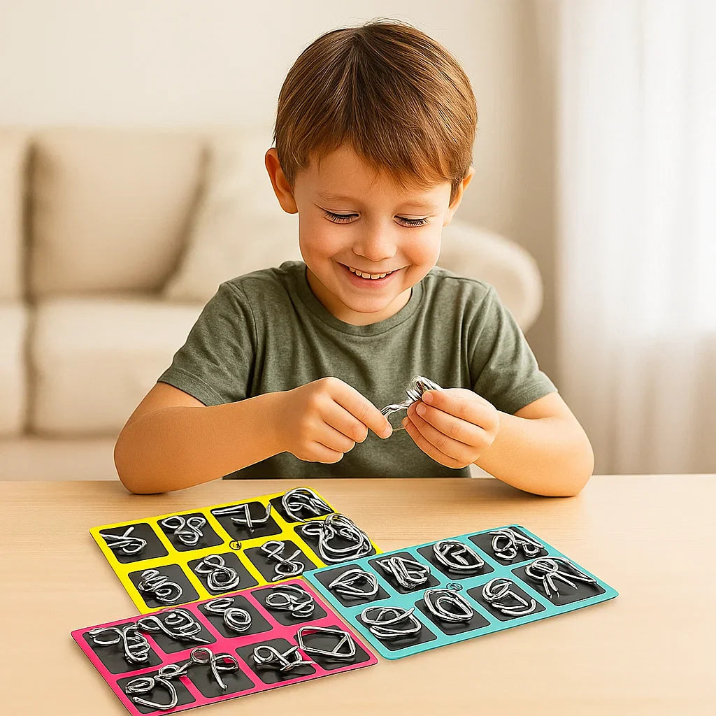 Vivolux | Bildungs-Spielzeug Metall Puzzle Set