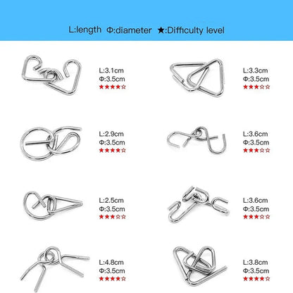 Vivolux | Bildungs-Spielzeug Metall Puzzle Set