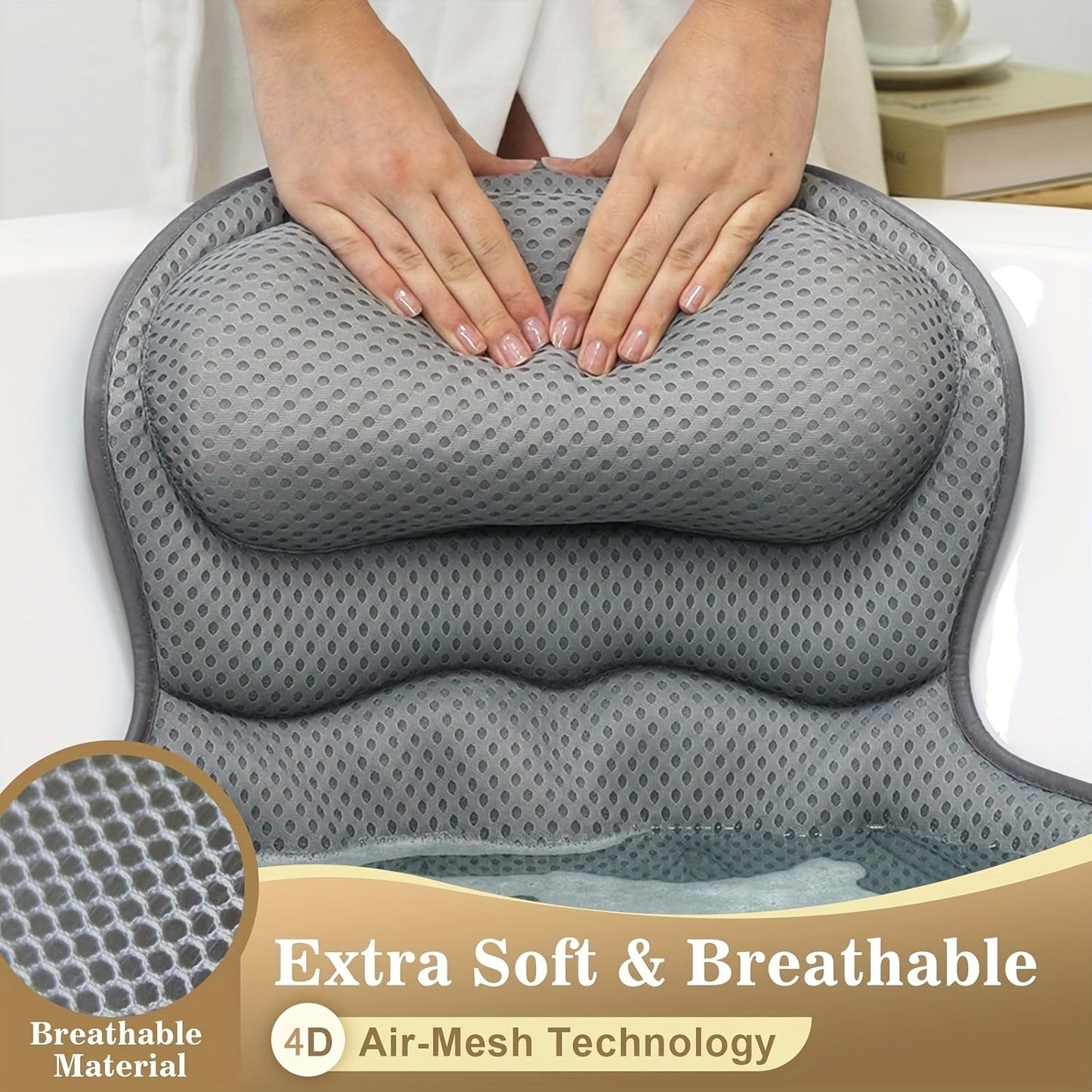 Vivolux | Badkissen Ergonomisches Netz Spa Kissen