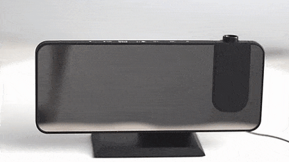 Astronatic | Der Beste Wecker mit LED-Bildschirm - 180° Projektor - USB-Ladegerät