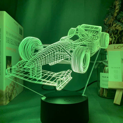 Vivolux | Formel-1-3D-Illusionslampe mit Farbmodus