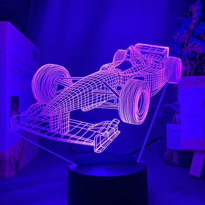 Vivolux | Formel-1-3D-Illusionslampe mit Farbmodus