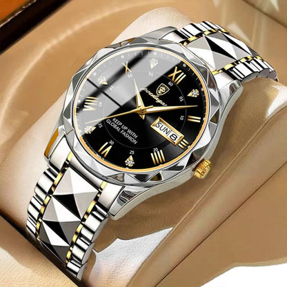 Vivolux | Wasserdichte Luxus-Herrenarmbanduhr der Top-Marke mit Leuchtfunktion