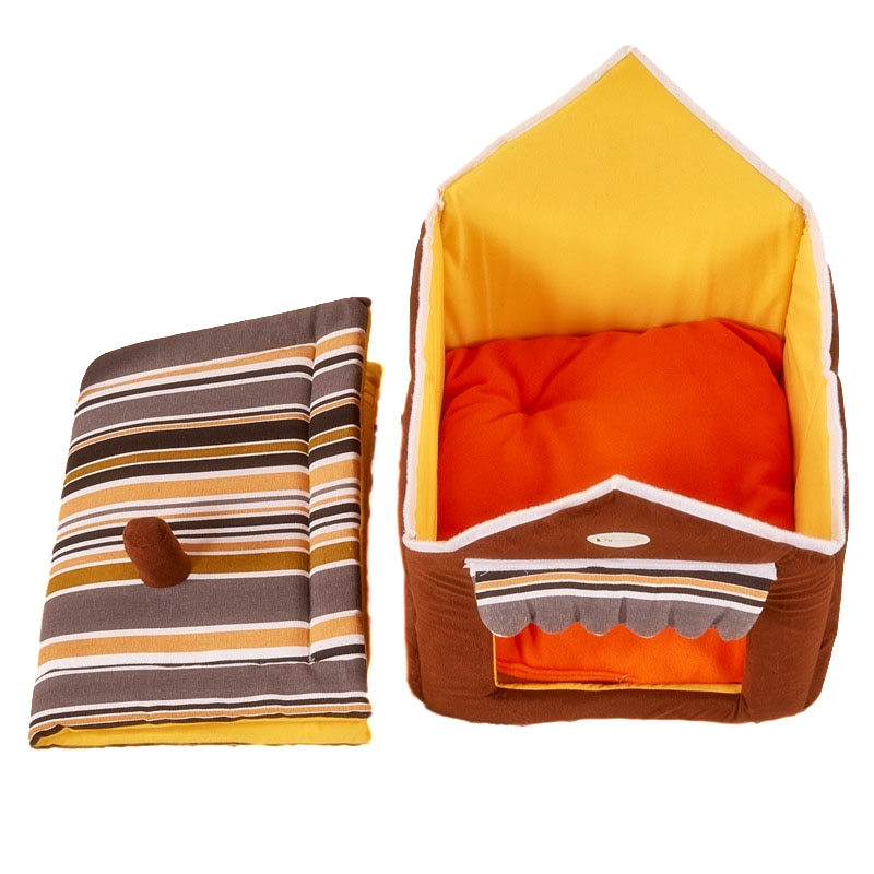 Vivolux | Indoor Hundehütte/Katzenhaus Hundebett/Katzenbett Haustierbett für kleine bis mittelgroße Tiere