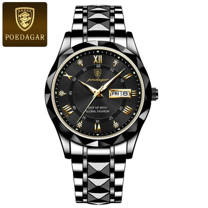 Vivolux | Wasserdichte Luxus-Herrenarmbanduhr der Top-Marke mit Leuchtfunktion