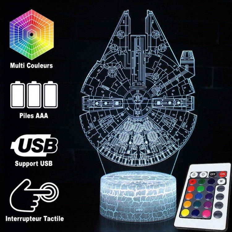 Vivolux | 3D-Lampe Star Wars Millennium Falcon