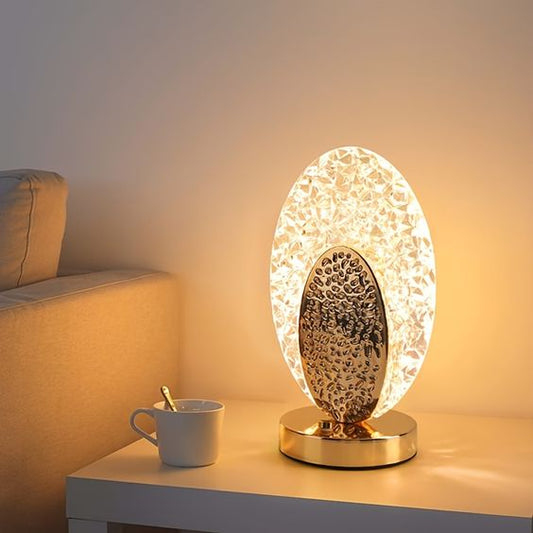Vivolux | Moderne & Luxus Pfau Tischlampe - CrystalGlow
