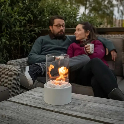 Vivolux | Tragbare Feuerschale für eine gemütliche Atmosphäre | Elegante & moderne Tisch-Feuerschale - Shakti
