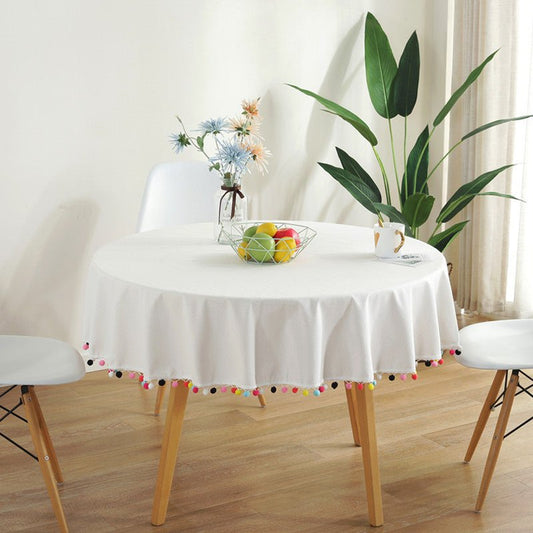 Vivolux | Fiesta Weiße Tischdecke
