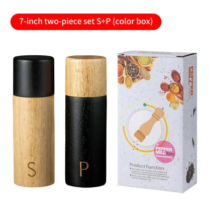 Holz Salz- und Pfeffermühle Set