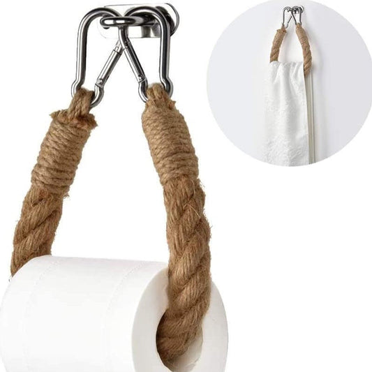Vivolux | Wandmontierter Seil-Toilettenpapierhalter