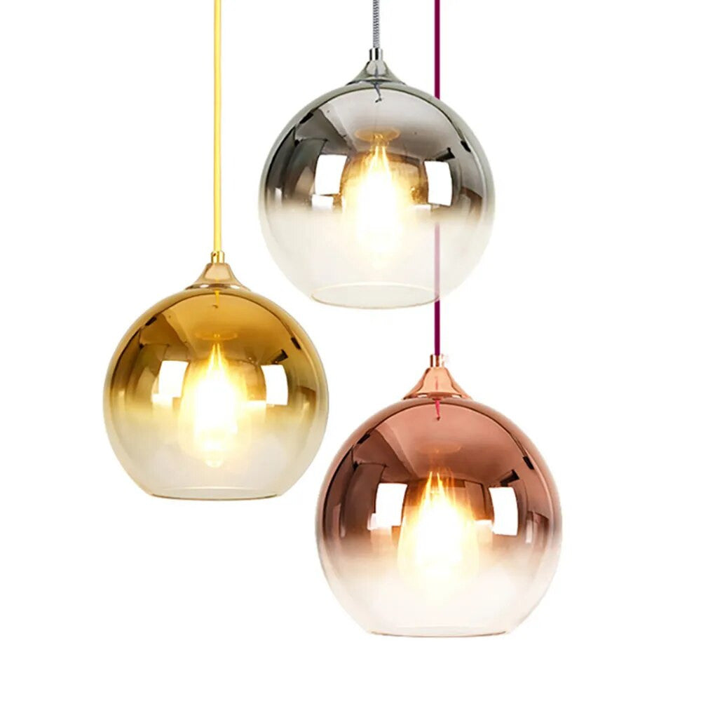 Vivolux | Glas Kupfer Finish Deckenleuchte