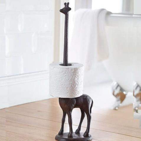 Vivolux | Gusseisen Giraffe Toilettenpapierhalter