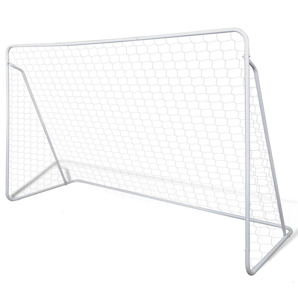 Vivolux | Stahl Fußballtor Set - 240 x 90 x 150 cm