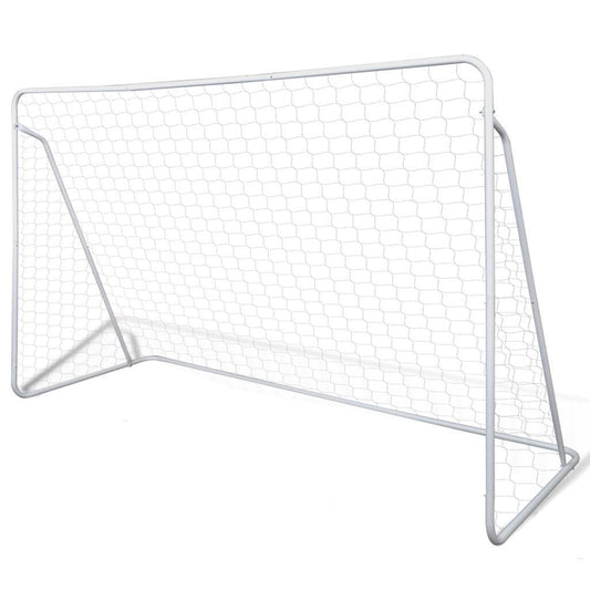Vivolux | Stahl Fußballtor Set - 240 x 90 x 150 cm